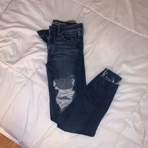 american eagle ripped jeggings
